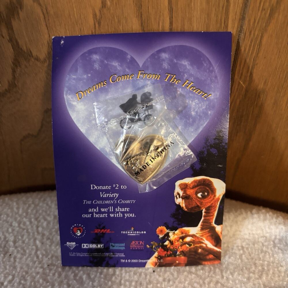 ET Pin Dreams Come From The Heart Vntg 2003 The Children's Charity Very Special